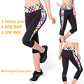 Dri Fit Printed Capris for Women, Wholesale Fitness Clothing, Workout Clothing